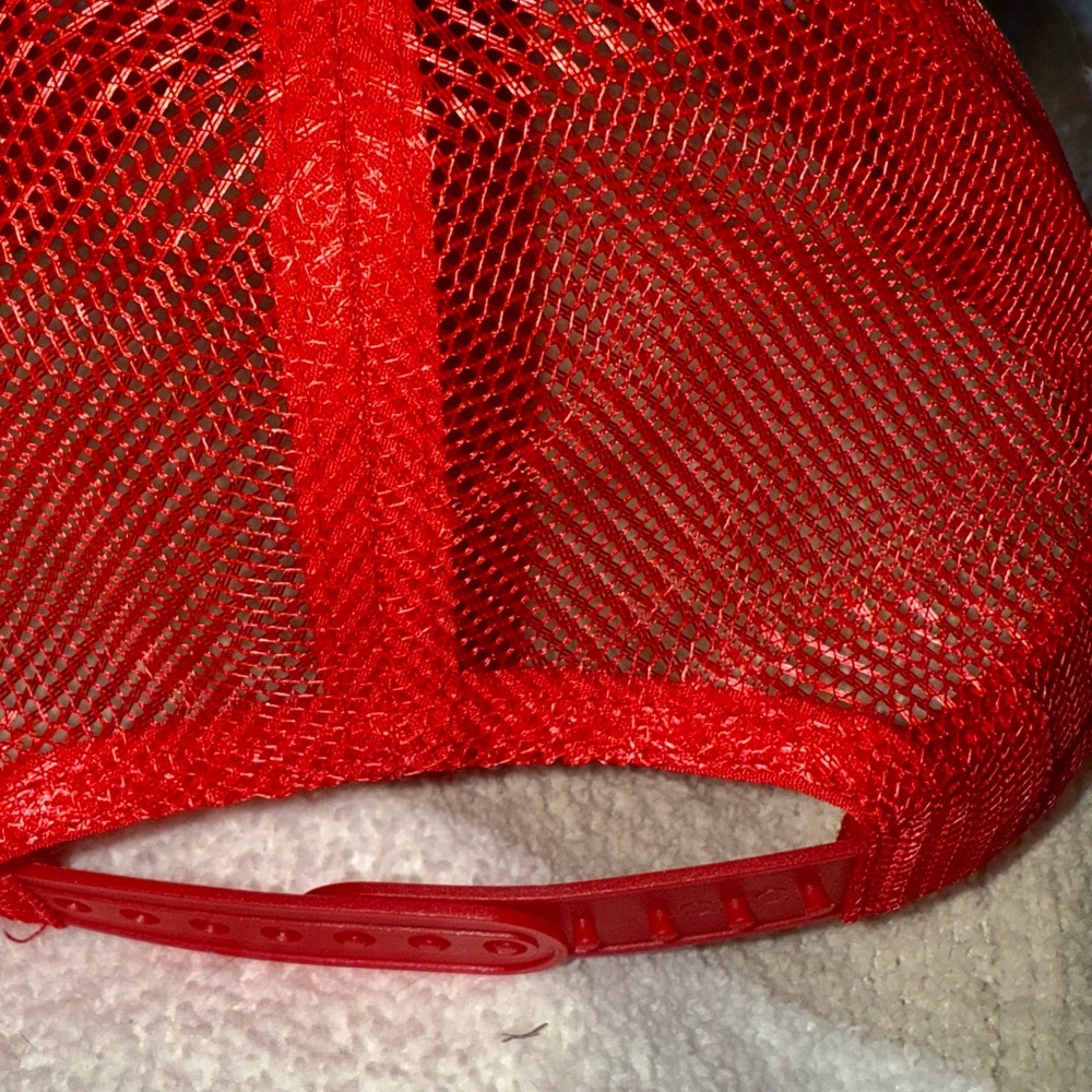 New Rowdy Religion Red Trucker Hat - Picture 4 of 4